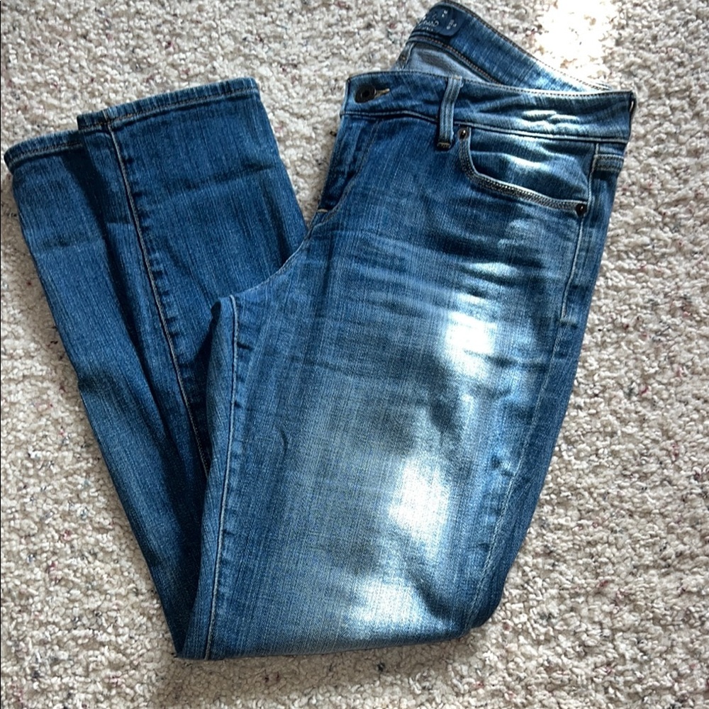 Lucky Brand Blue Slim Jeans with Distressed Details